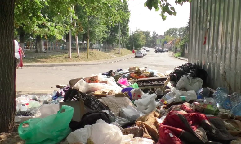 Влітку обласний центр Закарпаття фактично тоне у смітті (фото)