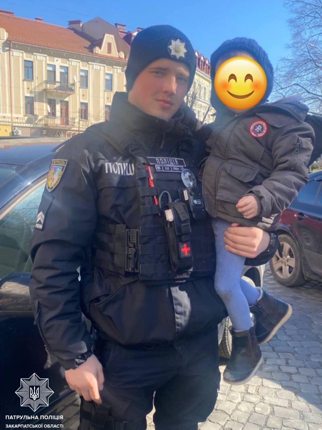 Завдяки небайдужим громадянам ужгородські патрульні повернули 3-річного хлопчика додому
